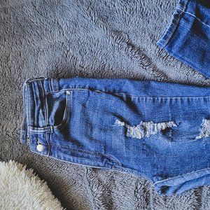 Ripped distressed jeans